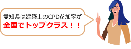 愛知県は建築士のCPD参加率が全国でトップクラス！！