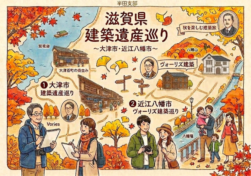 半田支部　11月28日（土）開催　滋賀県　近江八幡ヴォーリズ建 築・大津百町の建物遺産　見学